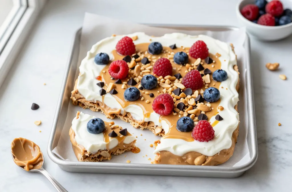 Peanut Butter Yogurt Bark That Tastes Like Dessert