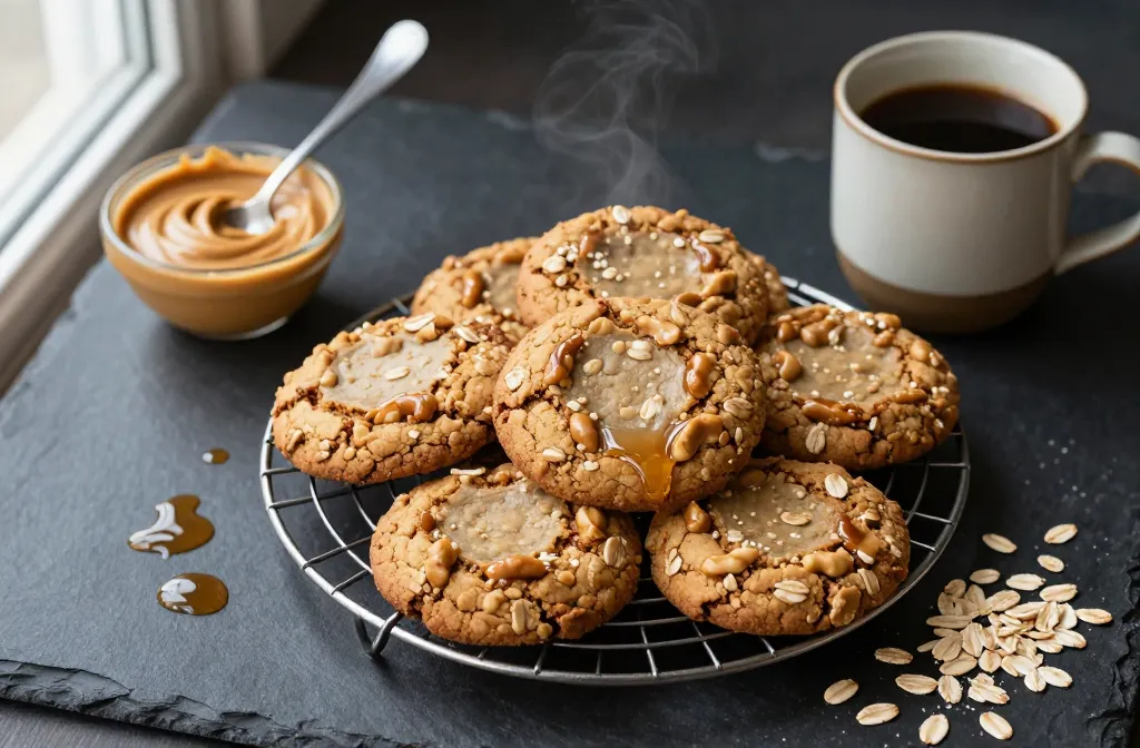 Chewy Peanut Butter Maple Oatmeal Cookies You’Ll Crave