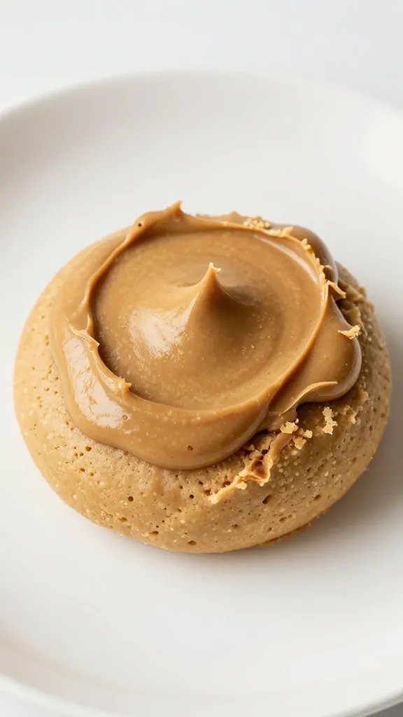 dough scoop of peanut butter almond flour cookie batter