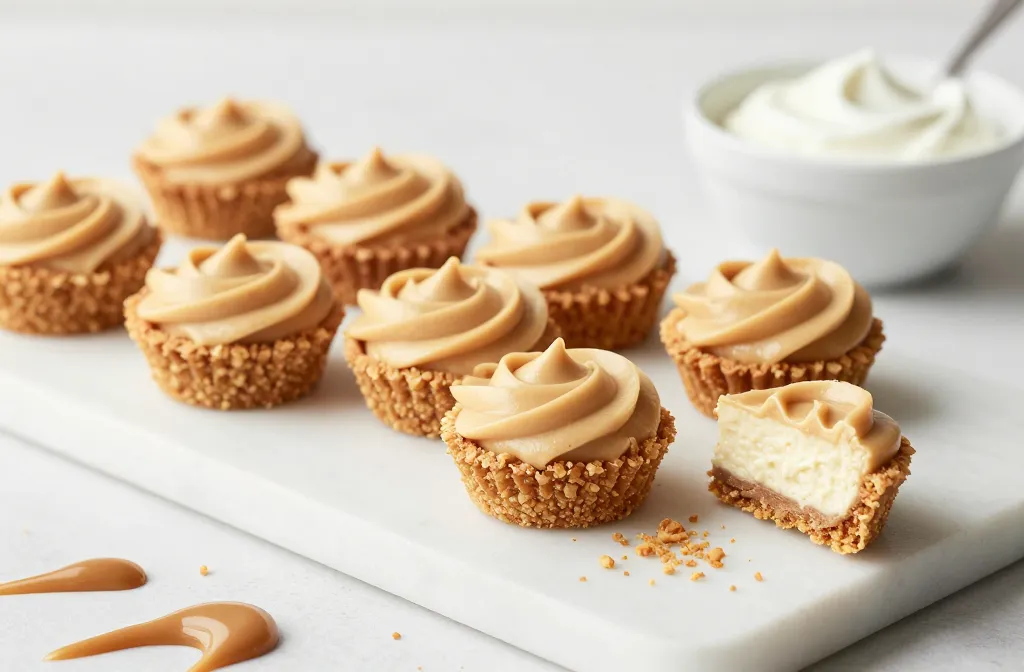 Peanut Butter Greek Yogurt Cheesecake Bites Go Viral
