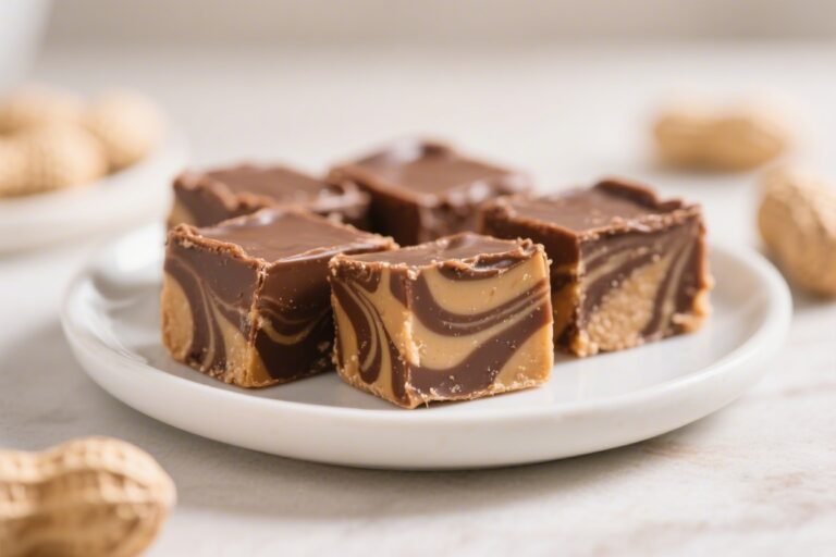 High Protein Chocolate Peanut Butter Swirl Fudge – Rich, Satisfying, and Easy