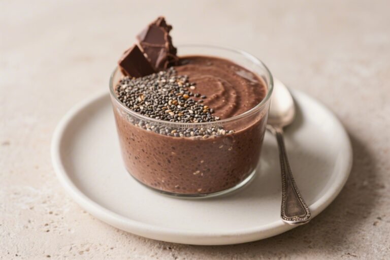 High Protein Chocolate Chia Pudding – Creamy, Satisfying, and Easy
