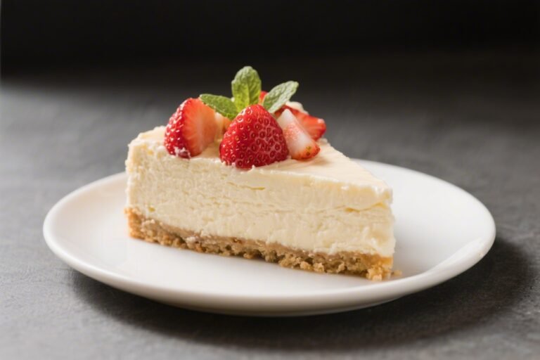 Low-Calorie Strawberry Shortcake Cheesecake – Light, Fresh, and Creamy