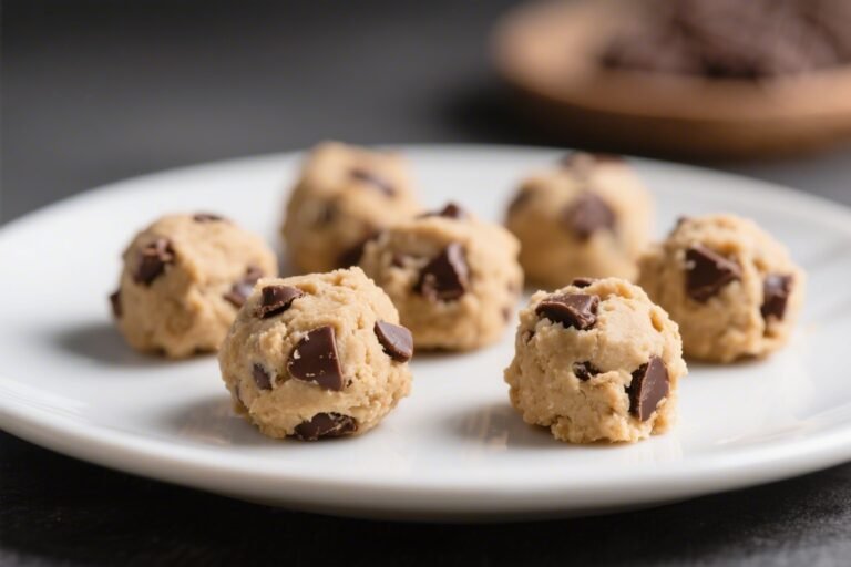 Chocolate Chip Protein Cookie Dough Bites – A No-Bake, High-Protein Treat