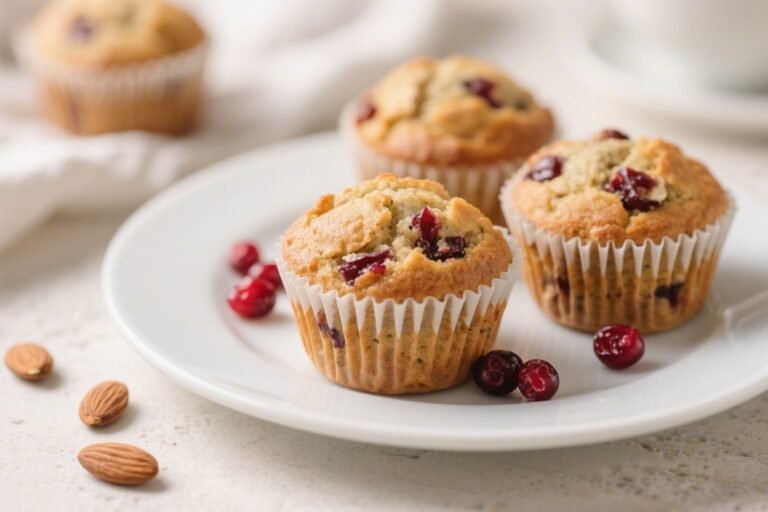 Keto Cranberry Almond Muffins – Bright, Nutty, and Low-Carb