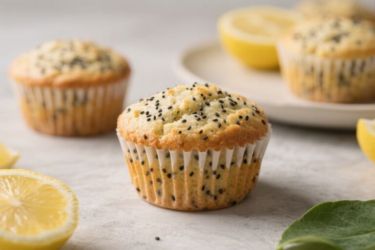 Keto Lemon Poppy Seed Muffins – Bright, Zesty, and Low-Carb