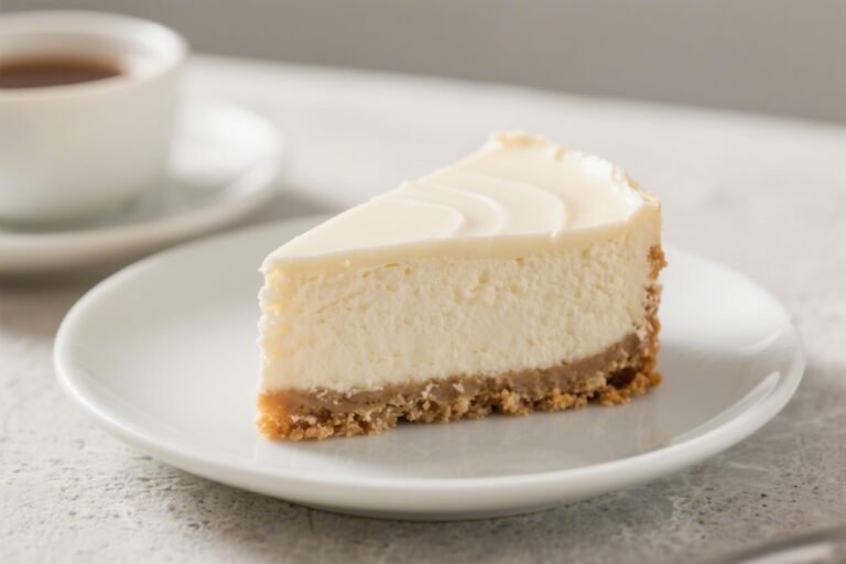 Low-Calorie White Chocolate Cheesecake – Light, Creamy, and Satisfying