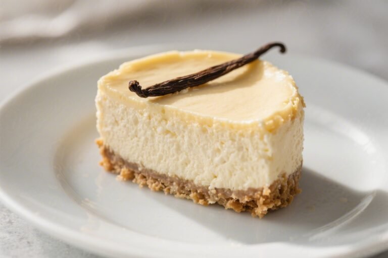 Low-Calorie Vanilla Bean Cheesecake – Light, Creamy, and Satisfying