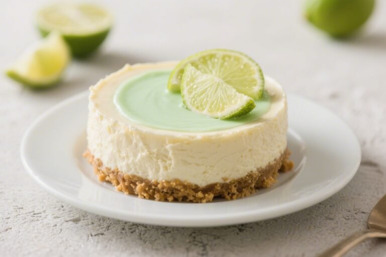 Low-Calorie Key Lime Cheesecake – Bright, Creamy, and Surprisingly Light