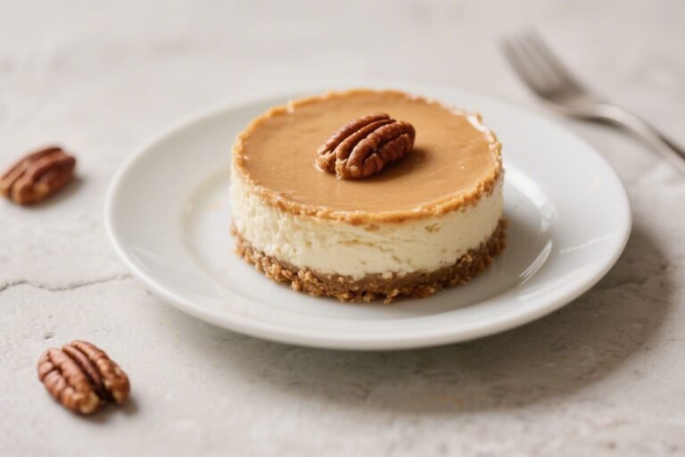 Low-Calorie Pecan Cheesecake – Light, Creamy, and Satisfying