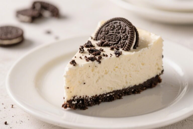 Low-Calorie Cookies and Cream Cheesecake – Light, Creamy, and Satisfying