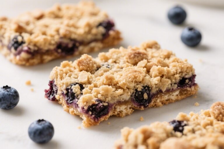 High Protein Blueberry Crumble Bars – A Satisfying, Better-For-You Treat