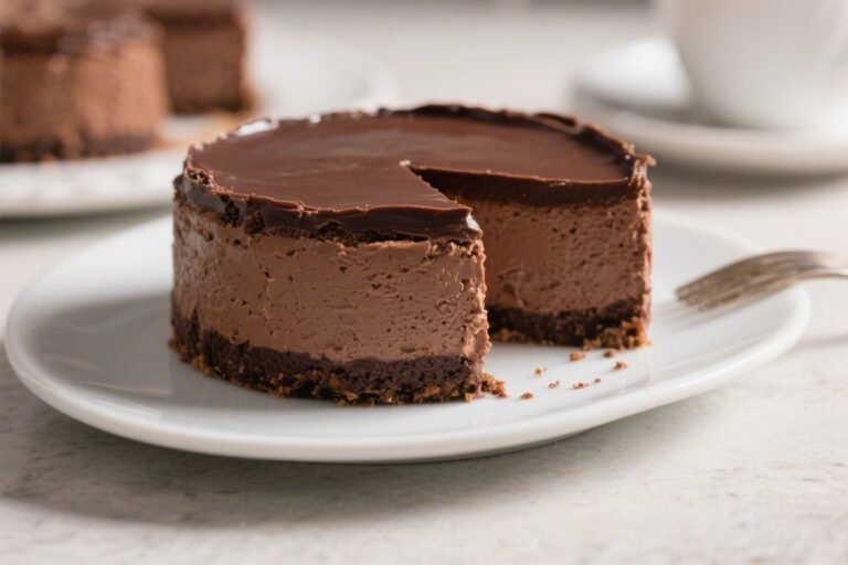 Low-Calorie Triple Chocolate Cheesecake – Rich Flavor, Lightened Up