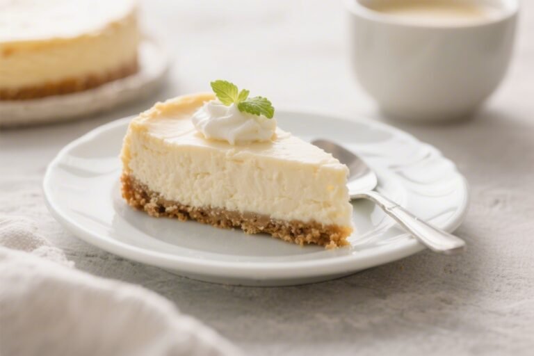 Low-Calorie 3-Ingredient Cheesecake – Light, Creamy, and Surprisingly Simple