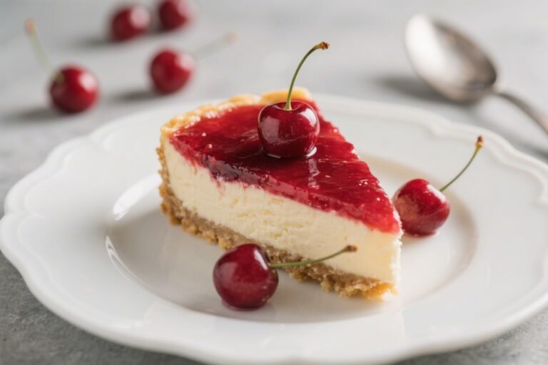 Low-Calorie Cherry Cheesecake – Light, Creamy, and Easy to Love