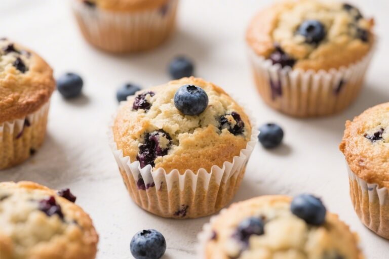 Keto Blueberry Muffins – Soft, Juicy, and Low-Carb