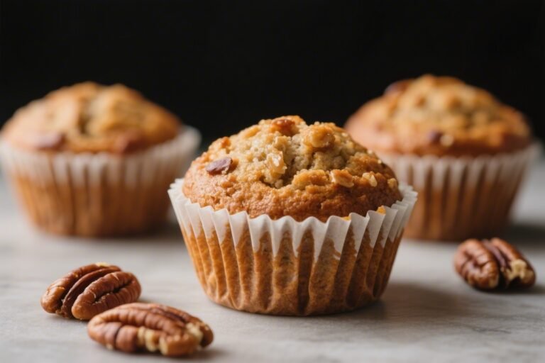 Keto Maple Pecan Muffins – Soft, Nutty, and Perfectly Sweet