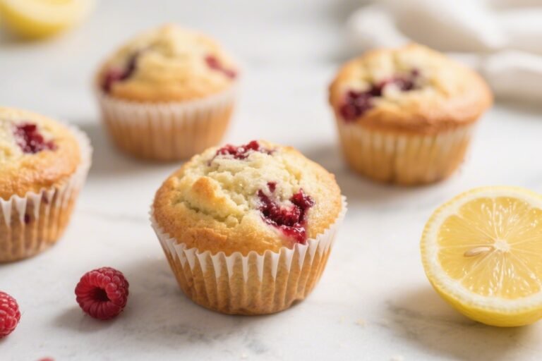 Keto Lemon Raspberry Muffins – Bright, Zesty, and Low-Carb
