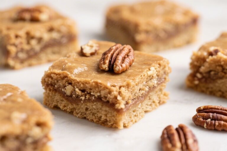 High Protein Maple Pecan Blondies – Soft, Chewy, and Satisfying
