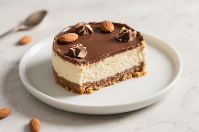 Low-Calorie Almond Joy Cheesecake – Light, Creamy, And Satisfying