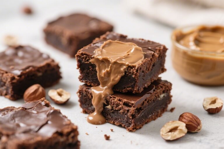 Chocolate Hazelnut Protein Spread Brownies – Fudgy, Easy, and High-Protein