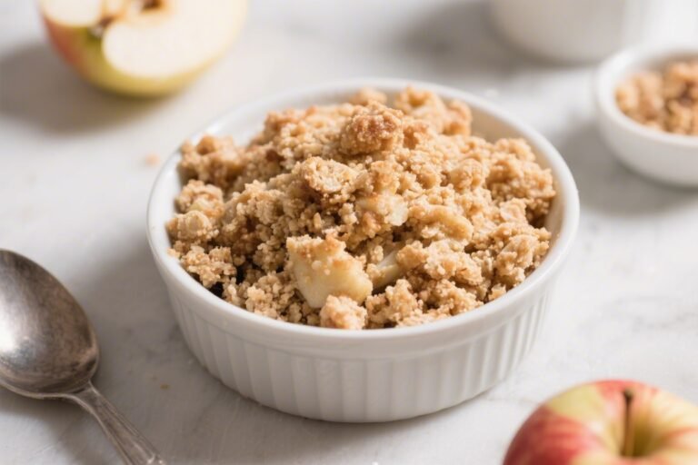 Protein-Packed Apple Crumble – A Cozy, Nourishing Dessert