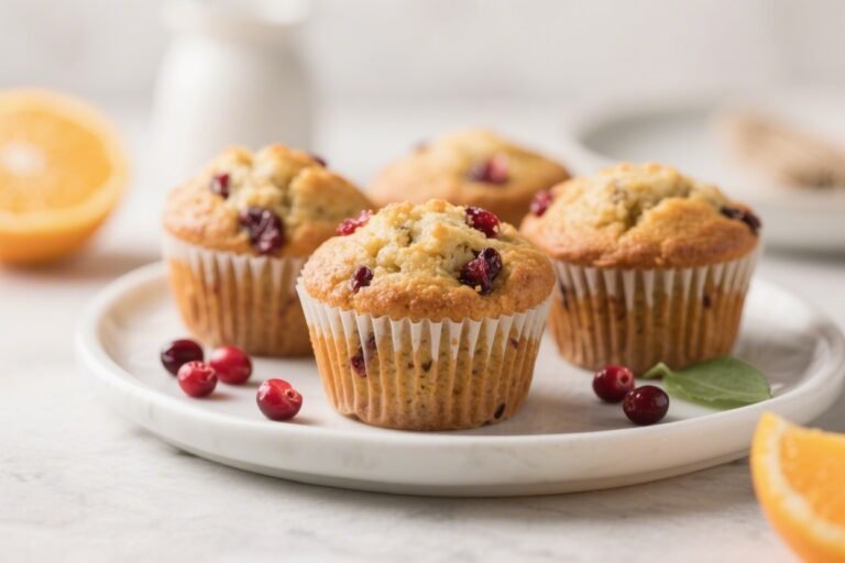 Keto Cranberry Orange Muffins – Bright, Zesty, and Low-Carb