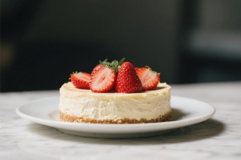 Low-Calorie Strawberry Cheesecake – Light, Creamy, and Fresh