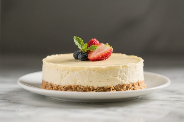 Low-Calorie No-Bake Cheesecake – Light, Creamy, and Easy
