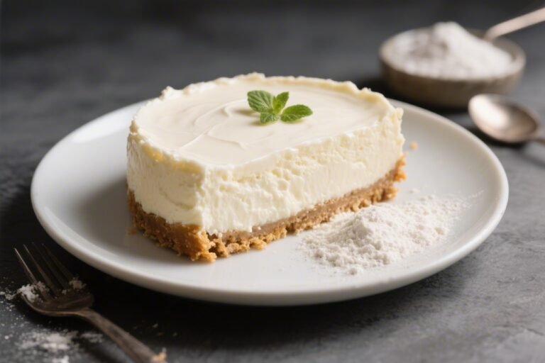 High Protein Cheesecake (Greek Yogurt + Protein Powder) – Creamy, Light, and Satisfying