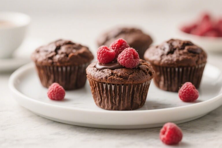 Keto Chocolate Raspberry Muffins – Rich, Moist, and Berry-Fresh