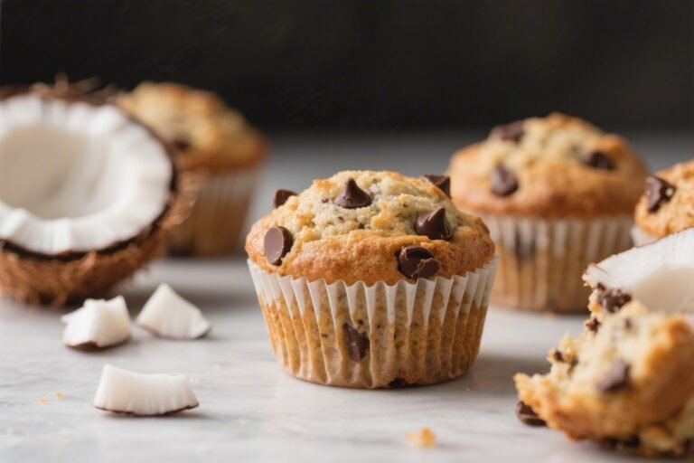 Keto Coconut Chocolate Chip Muffins – Easy, Moist, and Low-Carb