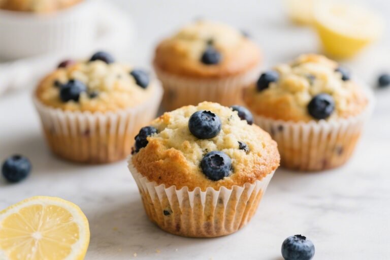 Keto Blueberry Lemon Muffins – Bright, Zesty, and Low-Carb
