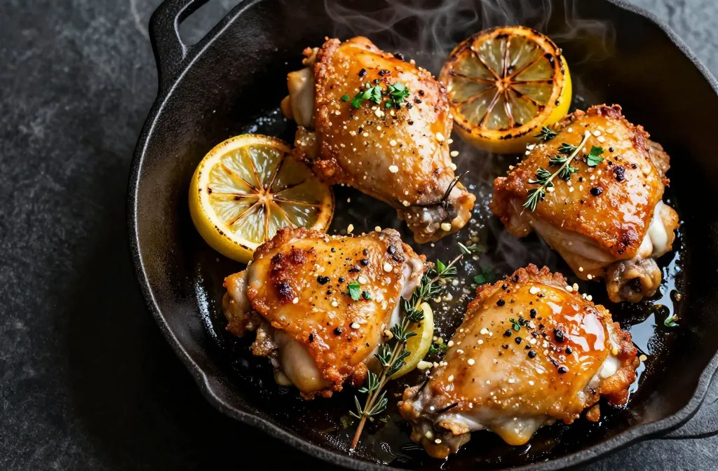 Million Dollar Crispy Garlic Butter Chicken Thighs Tonight