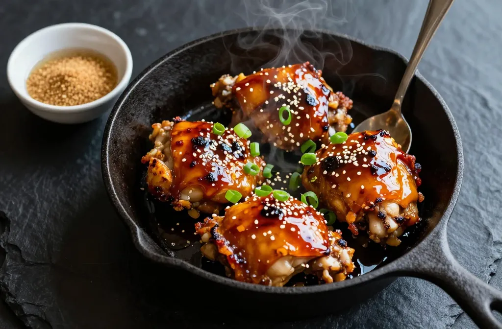 Million Dollar Sticky Garlic Chicken Thighs That Slap
