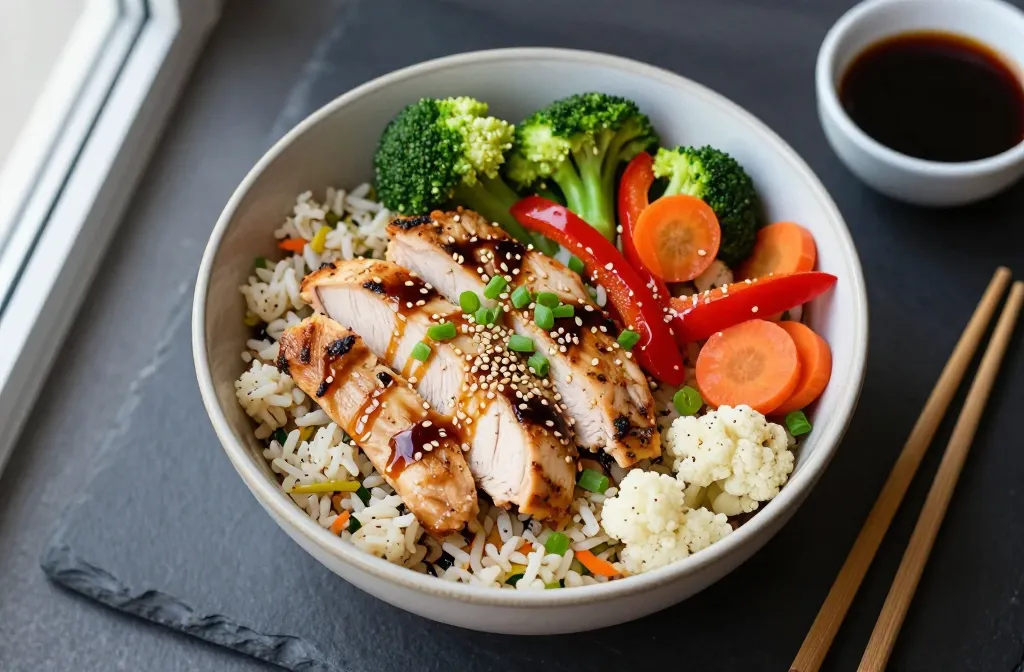 Crave-Worthy Chicken & Veggie Cauliflower Rice Bowl