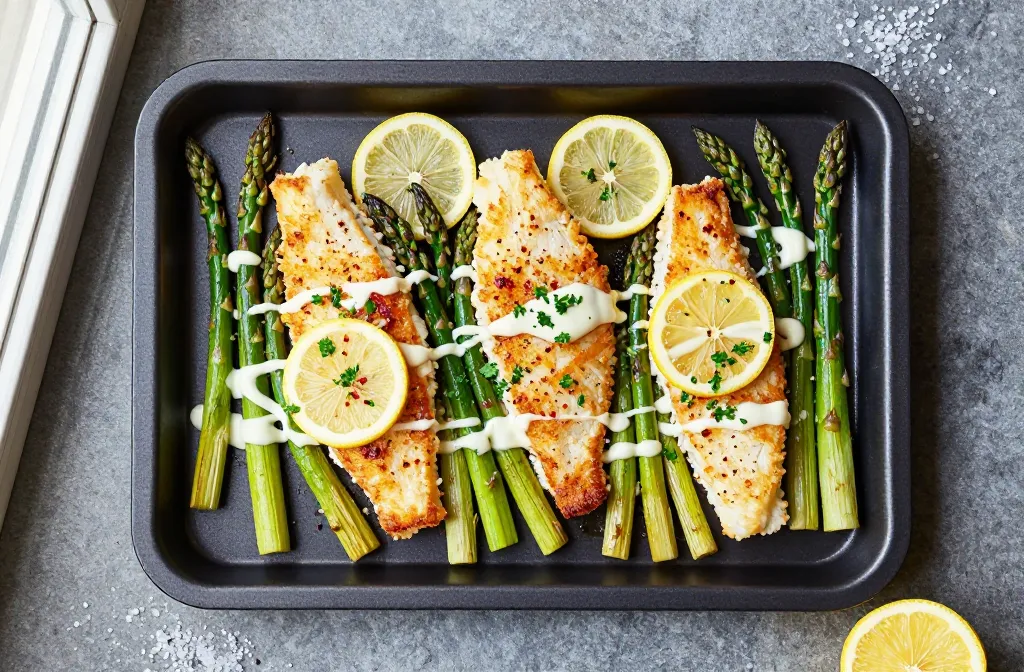 Baked Cod with Lemon & Asparagus Weeknight Magic