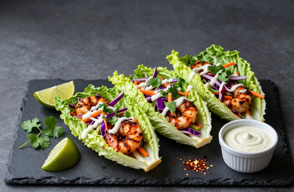 Spicy Shrimp Taco Lettuce Wraps That Bring the Heat