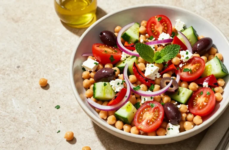 Mediterranean Chickpea Salad That Slaps and Stays Crunchy