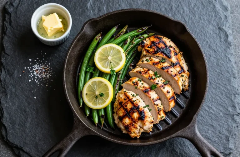 Grilled Lemon Herb Chicken with Green Beans That Slaps