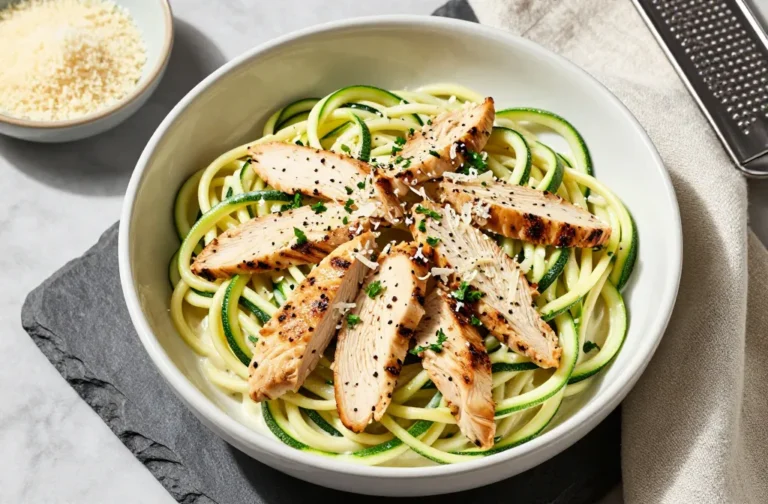 Zucchini Noodle Chicken Alfredo That Won’T Weigh You Down
