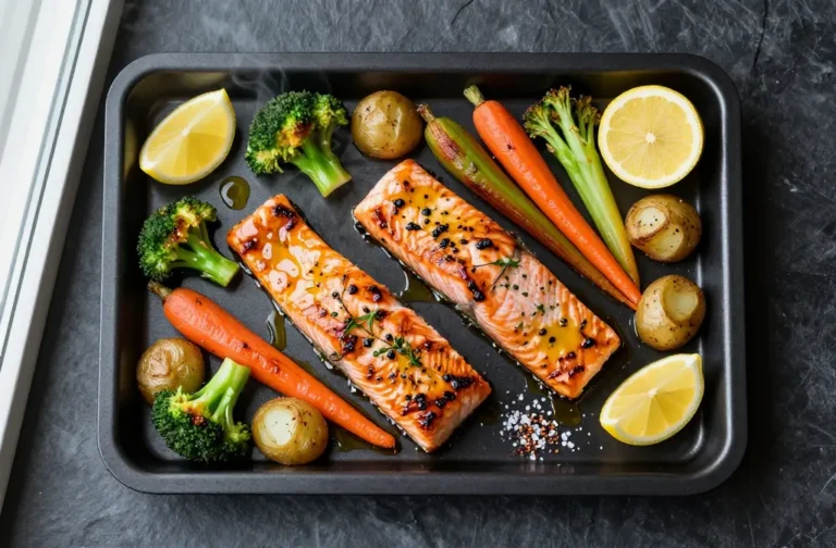 Sheet Pan Salmon & Veggies That Practically Cook Themselves