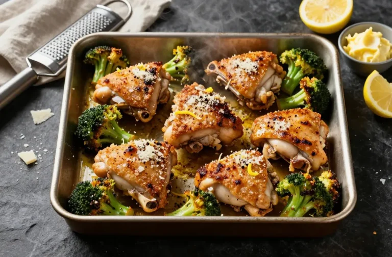 Garlic Parmesan Roasted Chicken & Broccoli That Slaps