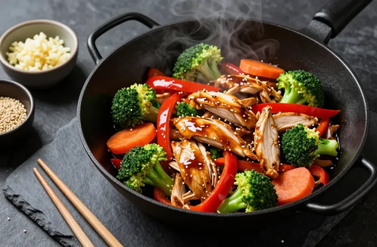 Garlic Ginger Chicken Stir Fry in 25 Minutes Flat
