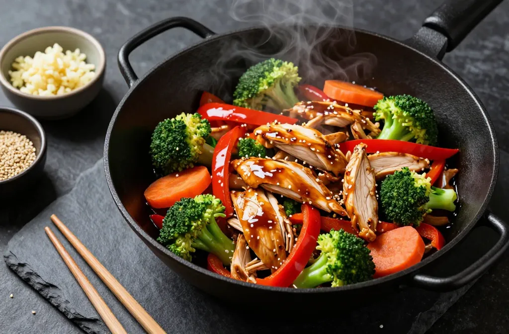 Garlic Ginger Chicken Stir Fry in 25 Minutes Flat