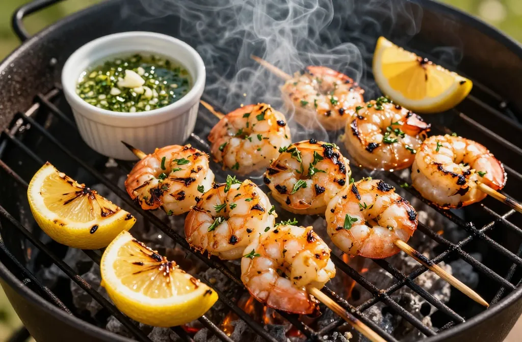Zesty Lemon Herb Grilled Shrimp Skewers in 25 Minutes