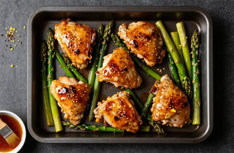 Honey Mustard Baked Chicken & Asparagus Weeknight Win