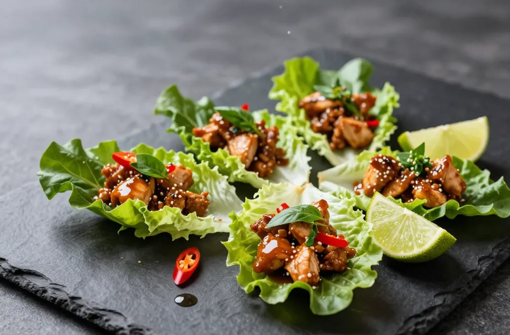 Spicy Thai Basil Chicken Lettuce Cups That Slap