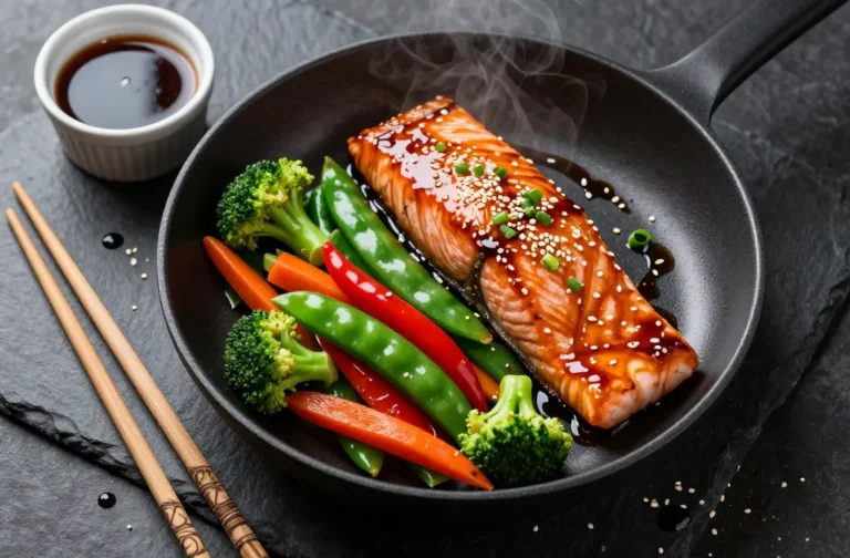 30-Minute Teriyaki Salmon with Stir Fry Veggies Magic