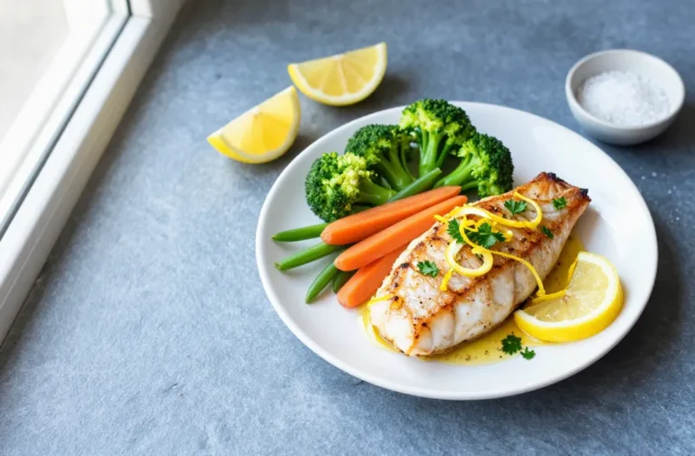 Weeknight Wow Garlic Lemon Tilapia with Steamed Veggies